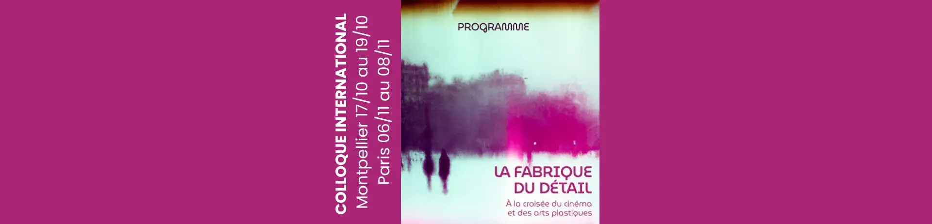 Colloque international du 17 au 19 octobre à Montpellier et du 6 au 8 novembre - La fabrique du détail à la croisée du cinéma et des arts plastiques